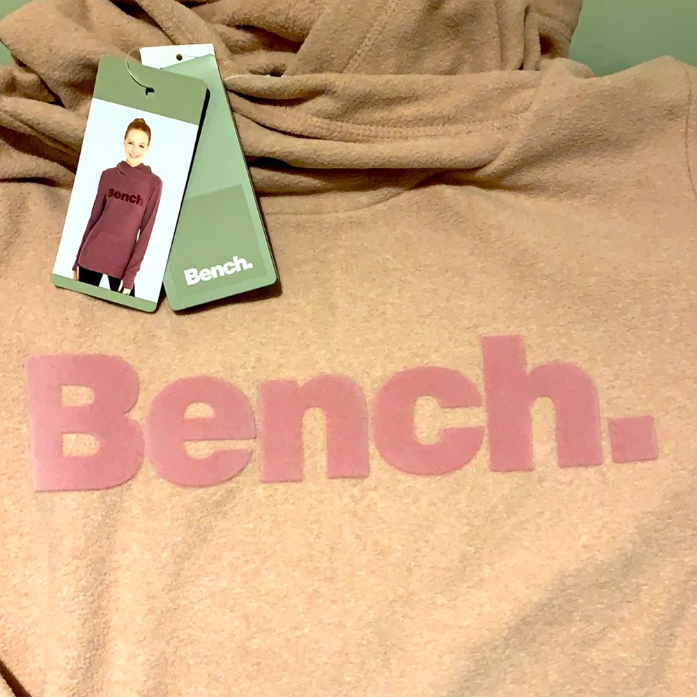 🌟HostPick🌟 BENCH Pink Fleece Hoodie NWT - size Small - Picture 4 of 7
